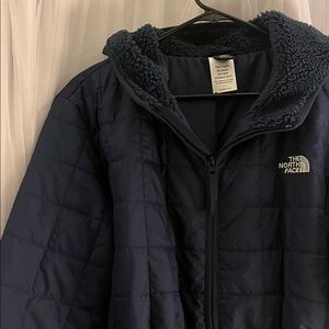 The North Face Dark Blue Quilted Coat